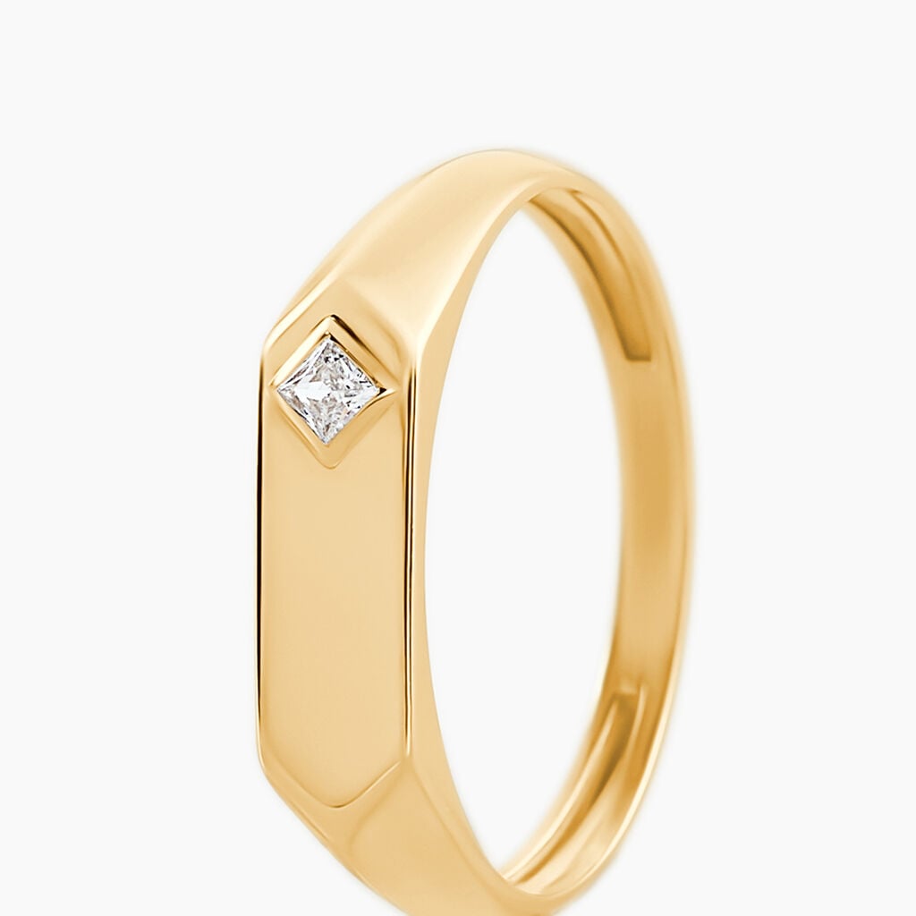 Chevali&egrave;re Madhavi Or Jaune Oxyde De Zirconium - Chevali&egrave;res empierr&eacute;es Unisex | Histoire d&rsquo;Or