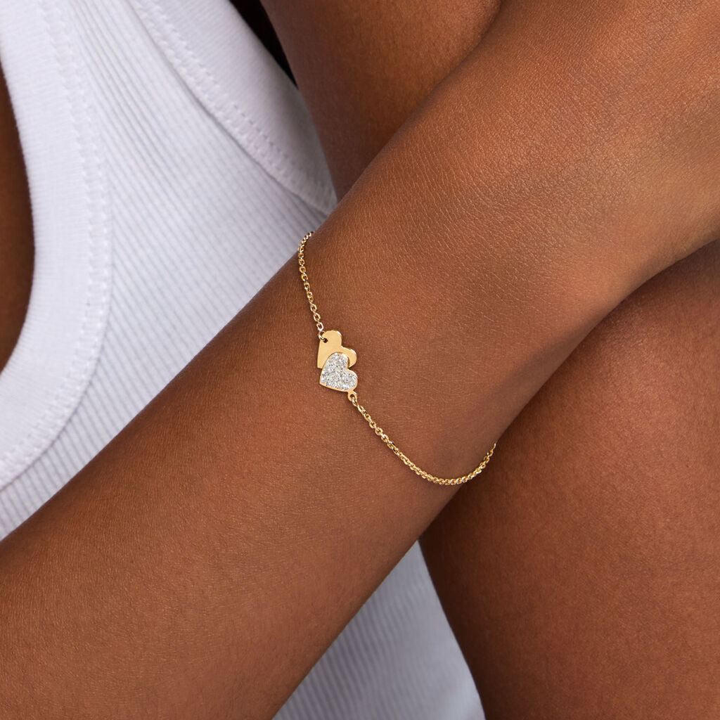 Bracelet Zora Argent Dor&eacute; A L'Or 750/1000 - S&eacute;lection demoiselle d'honneur Femme | Histoire d&rsquo;Or