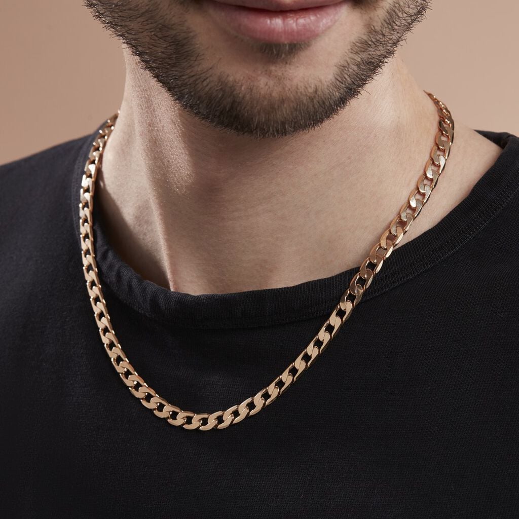 Collier Plaqu&eacute; Or Jaune Clement - Chaines Homme | Histoire d&rsquo;Or