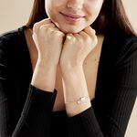 Bracelet Iella Argent Bicolore - Bracelets Message Femme | Histoire d&rsquo;Or