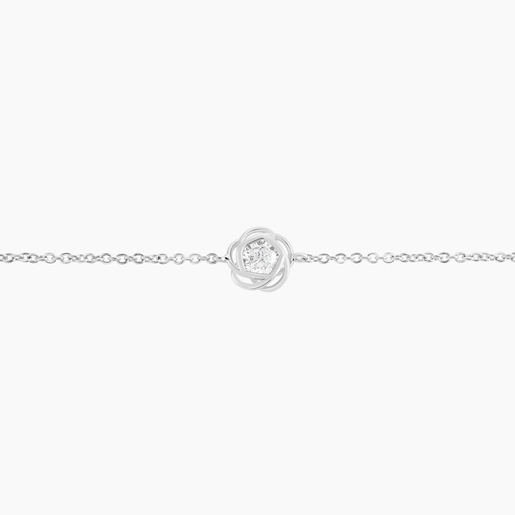 Bracelet Cyllene Argent Blanc Oxyde De Zirconium - Bracelets Pierre Femme | Histoire d&rsquo;Or