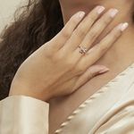 Bague Myrtie Or Jaune Amethyste Violet Oxyde De Zirconium - Bagues pierres fines Femme | Histoire d&rsquo;Or