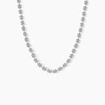 Collier Ashlee Argent Blanc - Ras de cou Femme | Histoire d&rsquo;Or
