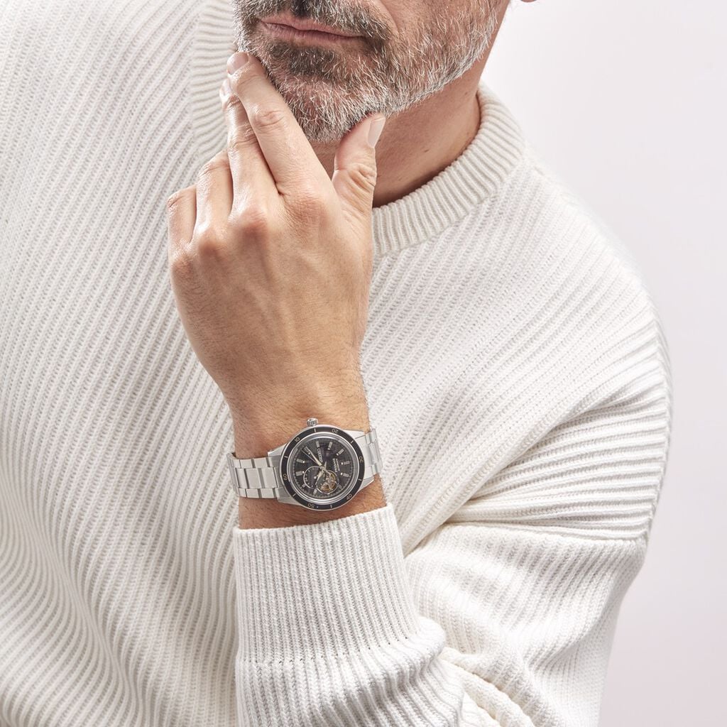 Montre Seiko Presage Noir - Montres m&eacute;caniques Homme | Histoire d&rsquo;Or