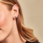Boucles D'oreilles Puces Anabele Or Rose Topaze Oxyde - Boucles d'oreilles empierr&eacute;es Femme | Histoire d&rsquo;Or
