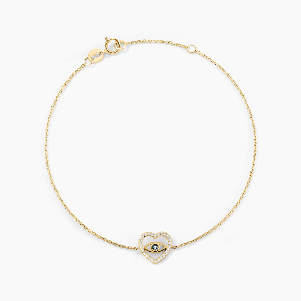 Bracelet Katriona Or Jaune Topaze Oxyde De Zirconium - Bracelets Pierre Femme | Histoire d&rsquo;Or