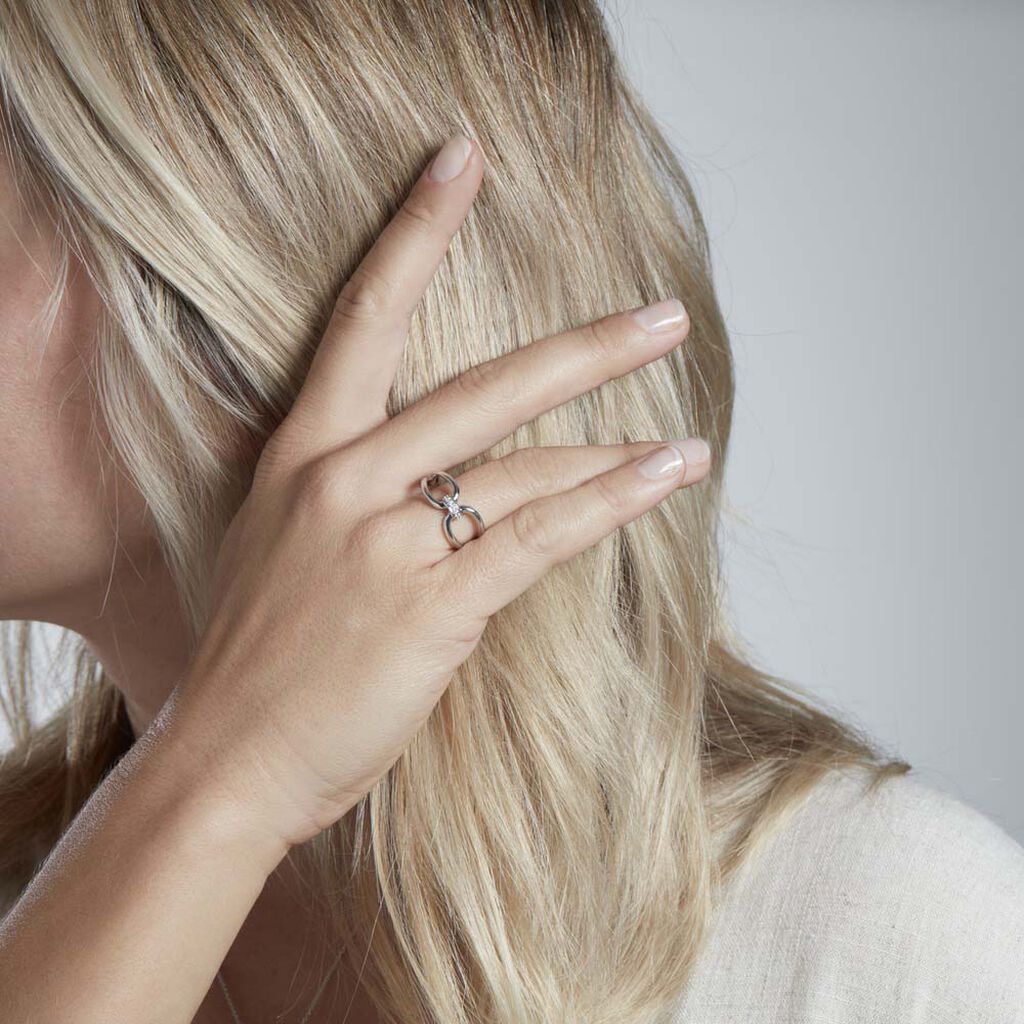 Bague Colas Argent Oxyde De Zirconium - Bagues avec pierre Femme | Histoire d&rsquo;Or