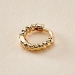 Cr&eacute;ole Unitaire Paola Plaqu&eacute; Or Jaune - Boucles d'oreilles mini Femme | Histoire d&rsquo;Or