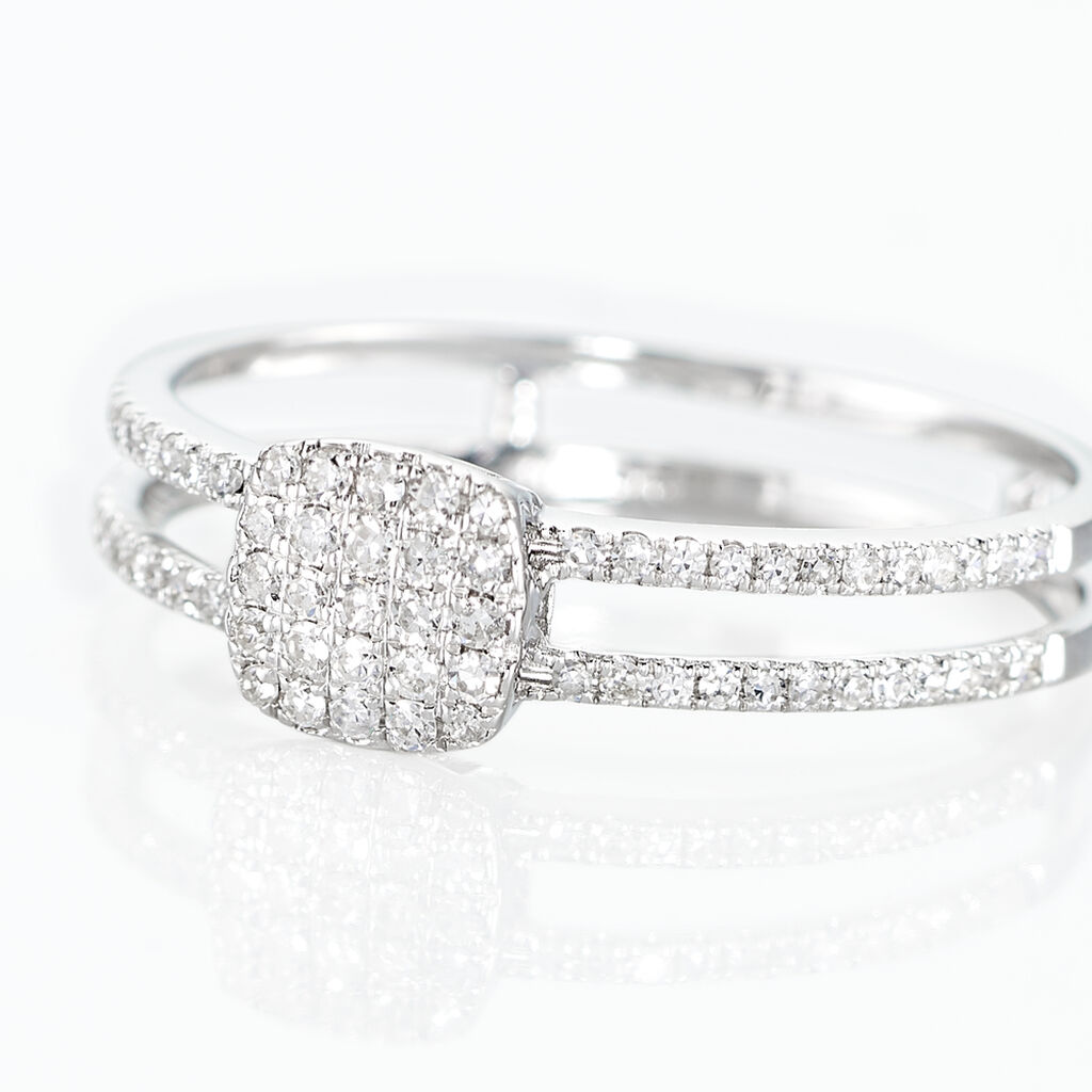 Bague Aude Or Blanc Diamant - Bagues pierres pr&eacute;cieuses Femme | Histoire d&rsquo;Or