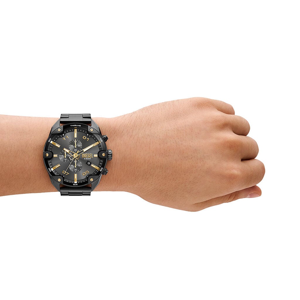 Montre Diesel Spiked Gris - Montres chronographes Homme | Histoire d&rsquo;Or
