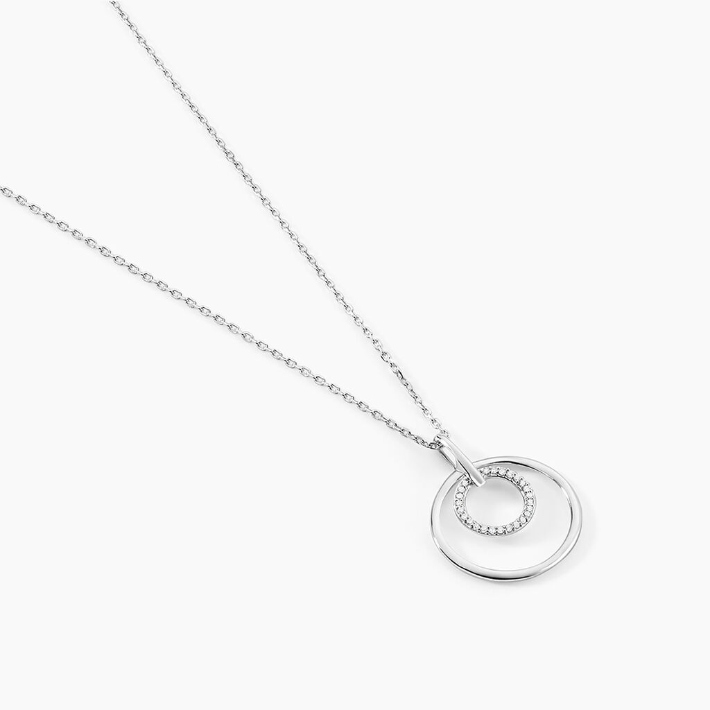 Collier Ignaza Or Blanc Diamant - Bijoux Pierres Pr&eacute;cieuses Femme | Histoire d&rsquo;Or