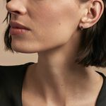 Demi Cr&eacute;oles Barrett Or Blanc Saphir Diamant - Boucles d'oreilles pierres pr&eacute;cieuses Femme | Histoire d&rsquo;Or
