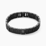 Bracelet Lacoste Metropole Acier Noir - Anniversaire Homme | Histoire d&rsquo;Or