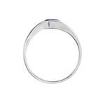 Bague Camilia Or Blanc Saphir - Bagues de fian&ccedil;ailles vintage Femme | Histoire d&rsquo;Or
