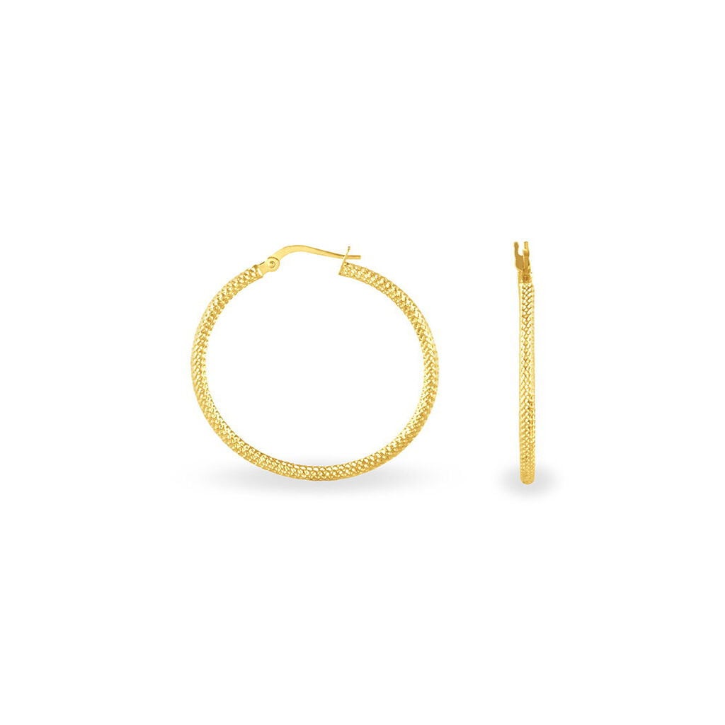 Cr&eacute;oles Ulrica Or Jaune - Boucles d'oreilles cr&eacute;oles Femme | Histoire d&rsquo;Or