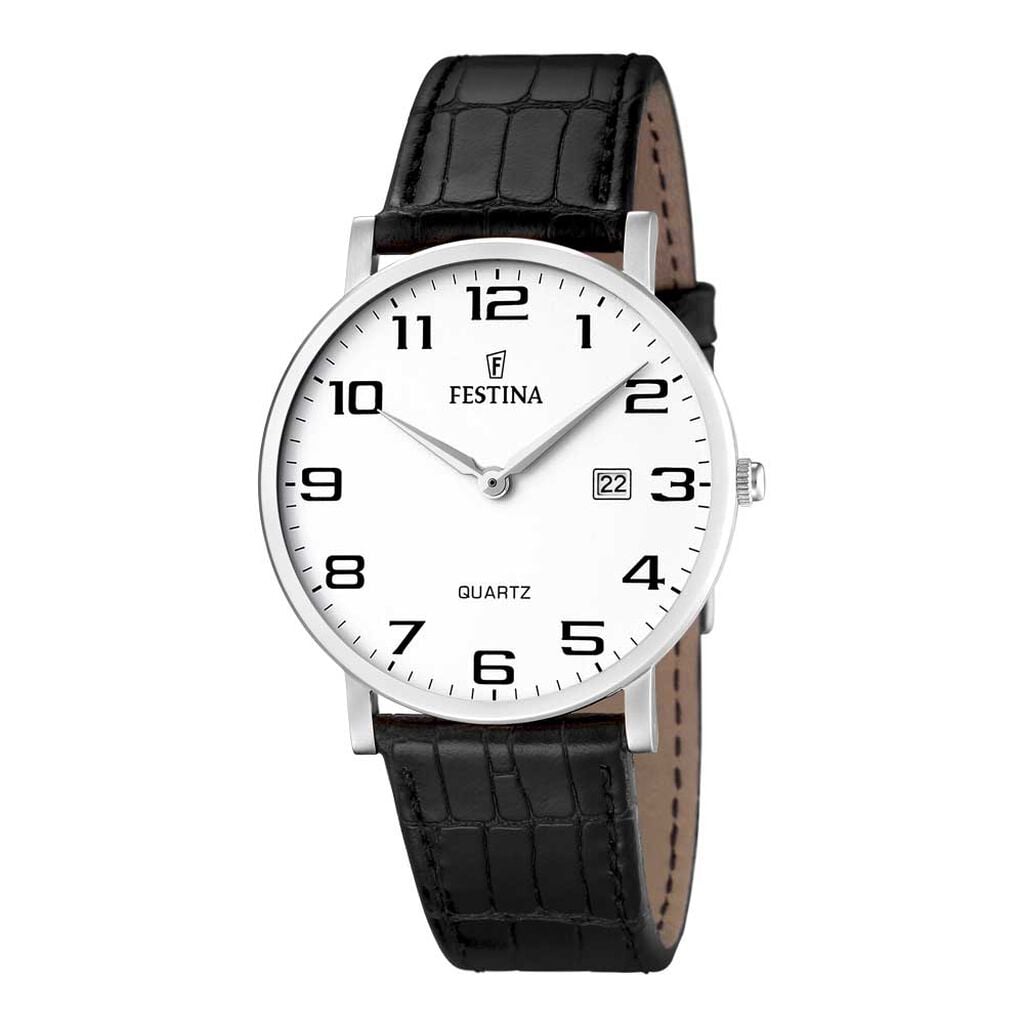 Montre Festina Classics Blanc - Montres &eacute;tanches Homme | Histoire d&rsquo;Or