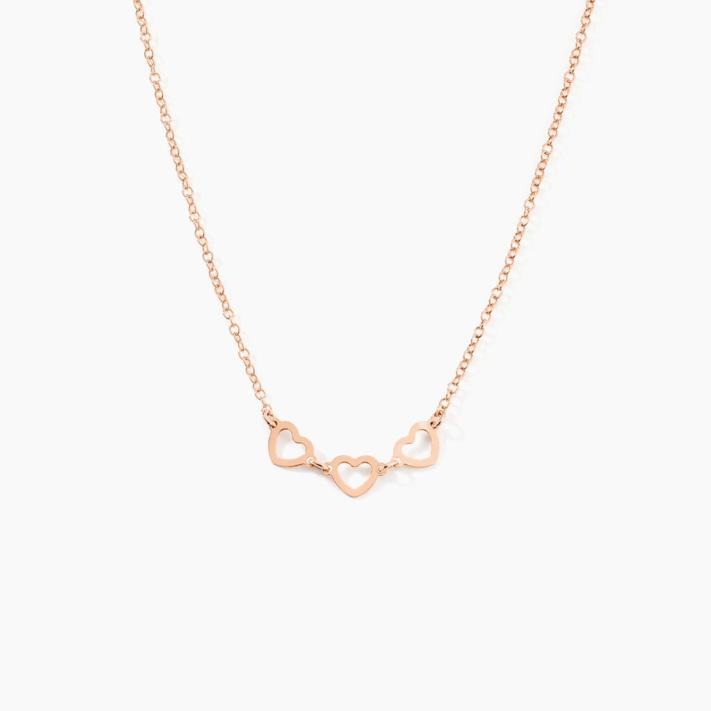 Collier Trinity Argent Rose - Colliers fantaisie Femme | Histoire d&rsquo;Or