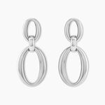 Boucles D'oreilles Pendantes Zeilah Acier Blanc - Boucles d'oreilles pendantes Femme | Histoire d&rsquo;Or