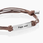 Bracelet Todd Acier Blanc - Bracelets Coulissants Homme | Histoire d&rsquo;Or