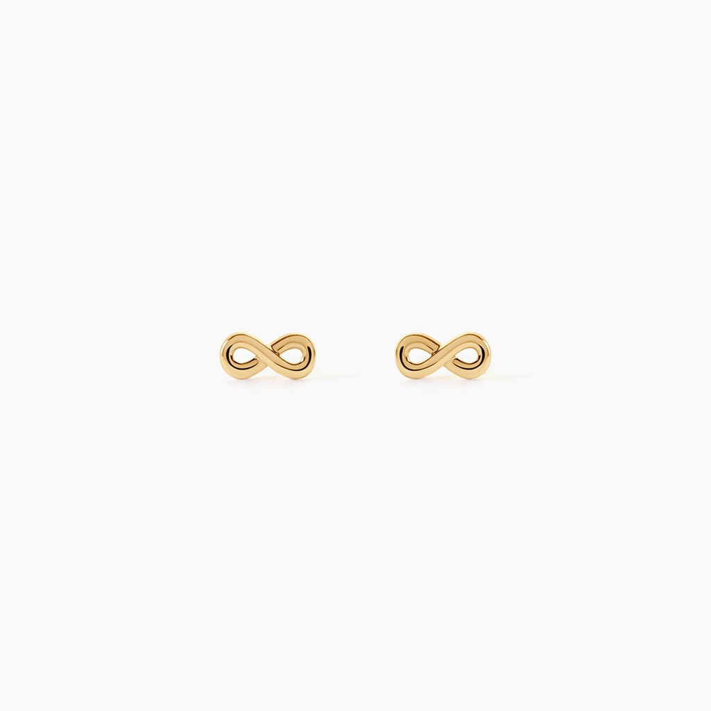 Boucles D'Oreilles Puces Annie-Francoise Argent Dor&eacute; A L'Or 750/1000 - Boucles d'oreilles fantaisie Femme | Histoire d&rsquo;Or