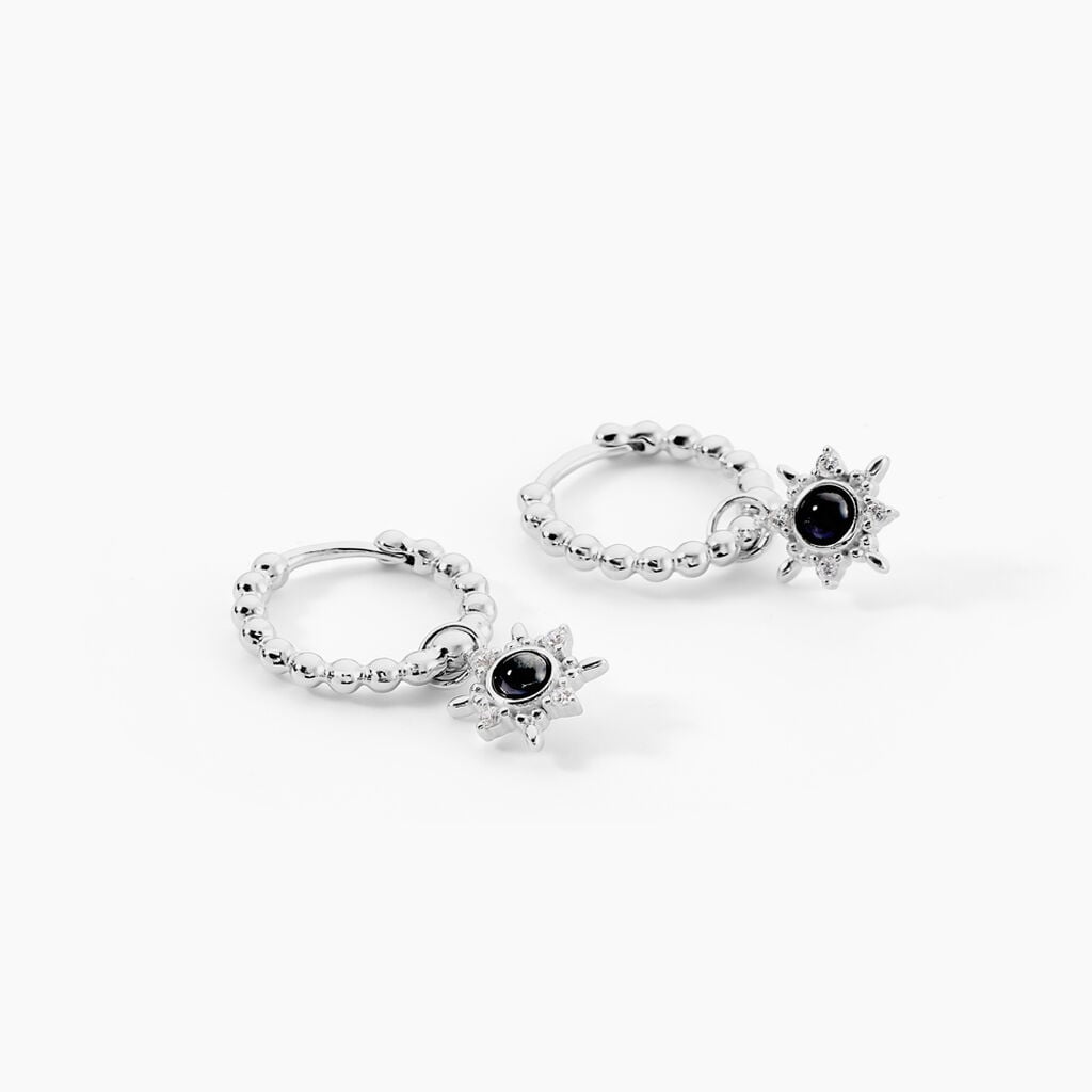 Cr&eacute;oles Hesper Argent Blanc Oxyde De Zirconium - Cr&eacute;oles fantaisie Femme | Histoire d&rsquo;Or