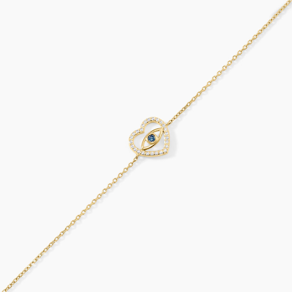 Bracelet Katriona Or Jaune Topaze Oxyde De Zirconium - Bracelets Pierre Femme | Histoire d&rsquo;Or