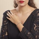 Bracelet Ciana Torsade Diamante Argent Blanc - Bracelets fantaisie Femme | Histoire d&rsquo;Or