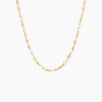 Collier Asteria Argent Dor&eacute; A L'Or 750/1000 - Bijoux sans pierre Femme | Histoire d&rsquo;Or