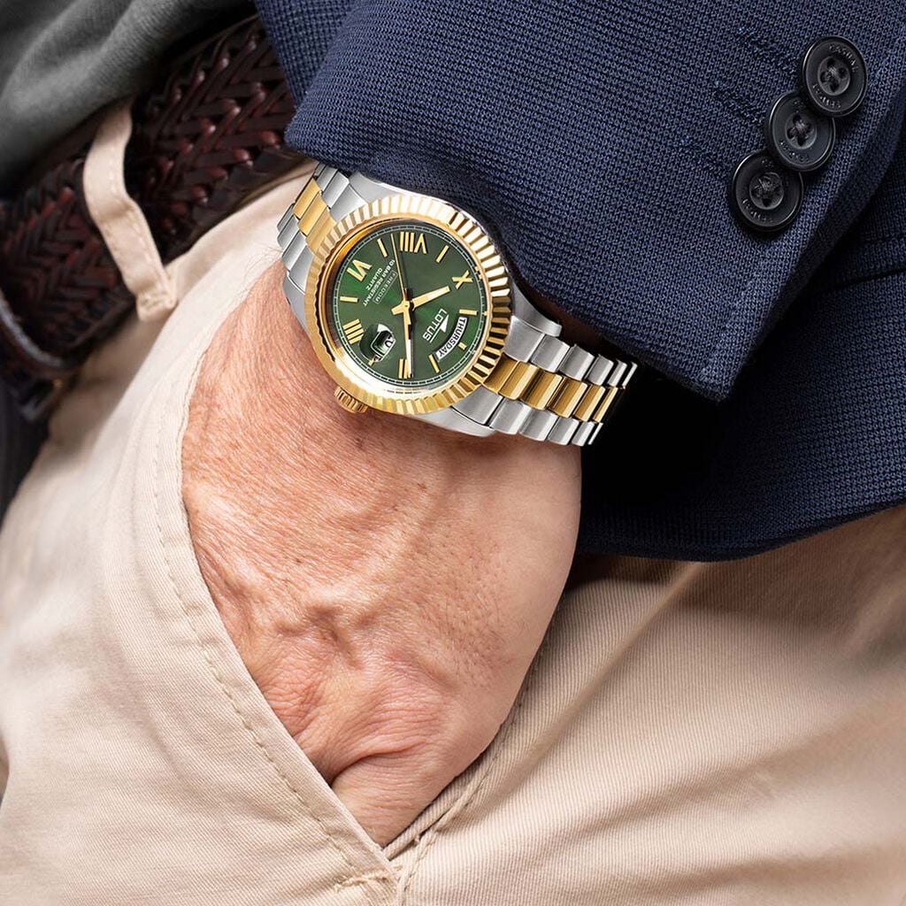 Montre Lotus Freedom Collection Vert - Montres &eacute;tanches Homme | Histoire d&rsquo;Or
