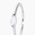 Bague Eclat D'Aurore Argent Blanc Oxyde De Zirconium - Solitaires classiques Femme | Histoire d&rsquo;Or