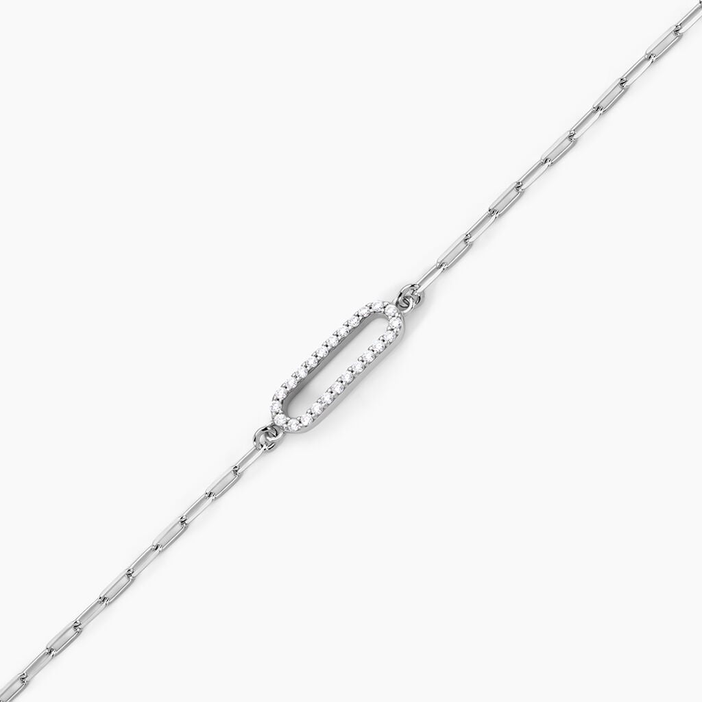 Bracelet Isabel Argent Blanc Oxyde De Zirconium - Bracelets Pierre Femme | Histoire d&rsquo;Or