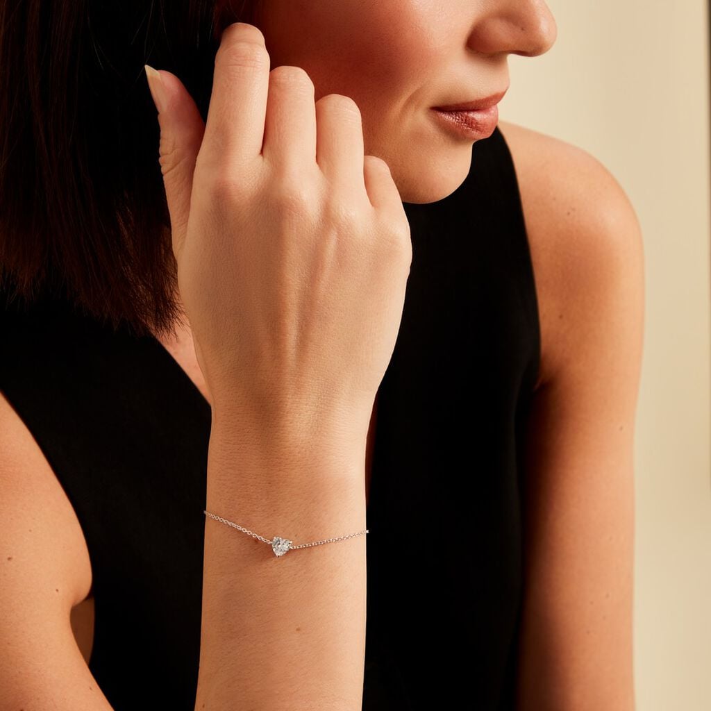Bracelet Argent Schull Oxyde De Zirconium - Bracelets Pierre Femme | Histoire d&rsquo;Or