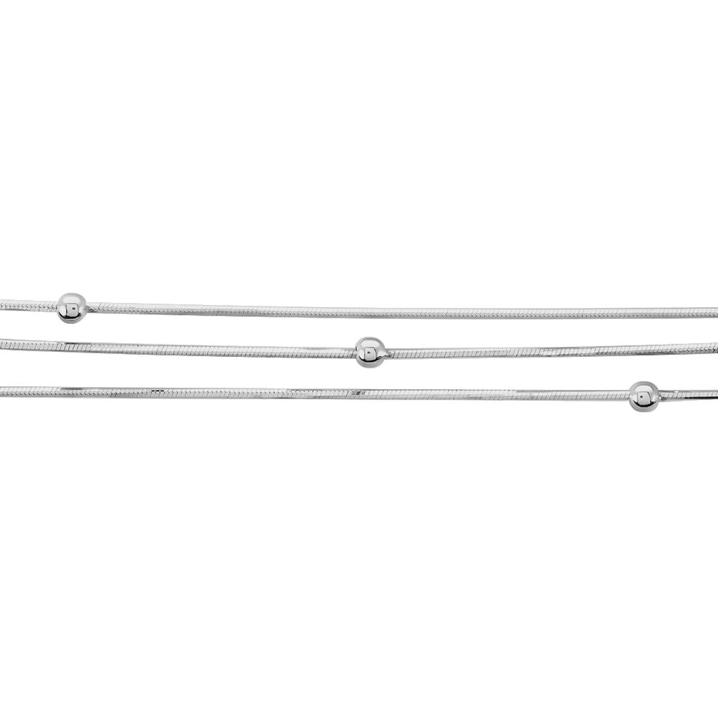 Bracelet Giorgia Argent Blanc - Bracelets fantaisie Femme | Histoire d&rsquo;Or