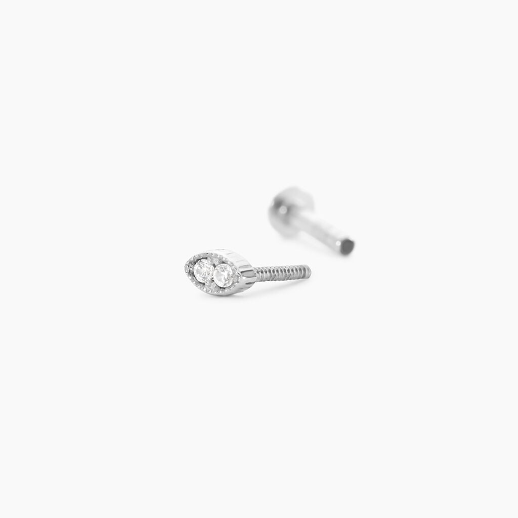 Piercing Oliviana Argent Blanc Oxyde De Zirconium - Piercings Femme | Histoire d&rsquo;Or
