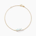 Bracelet Tiara Or Jaune Topaze Oxyde De Zirconium - Bracelets Pierre Femme | Histoire d&rsquo;Or