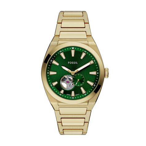 Montre Fossil Everett Automatic Vert - Montres m&eacute;caniques Homme | Histoire d&rsquo;Or