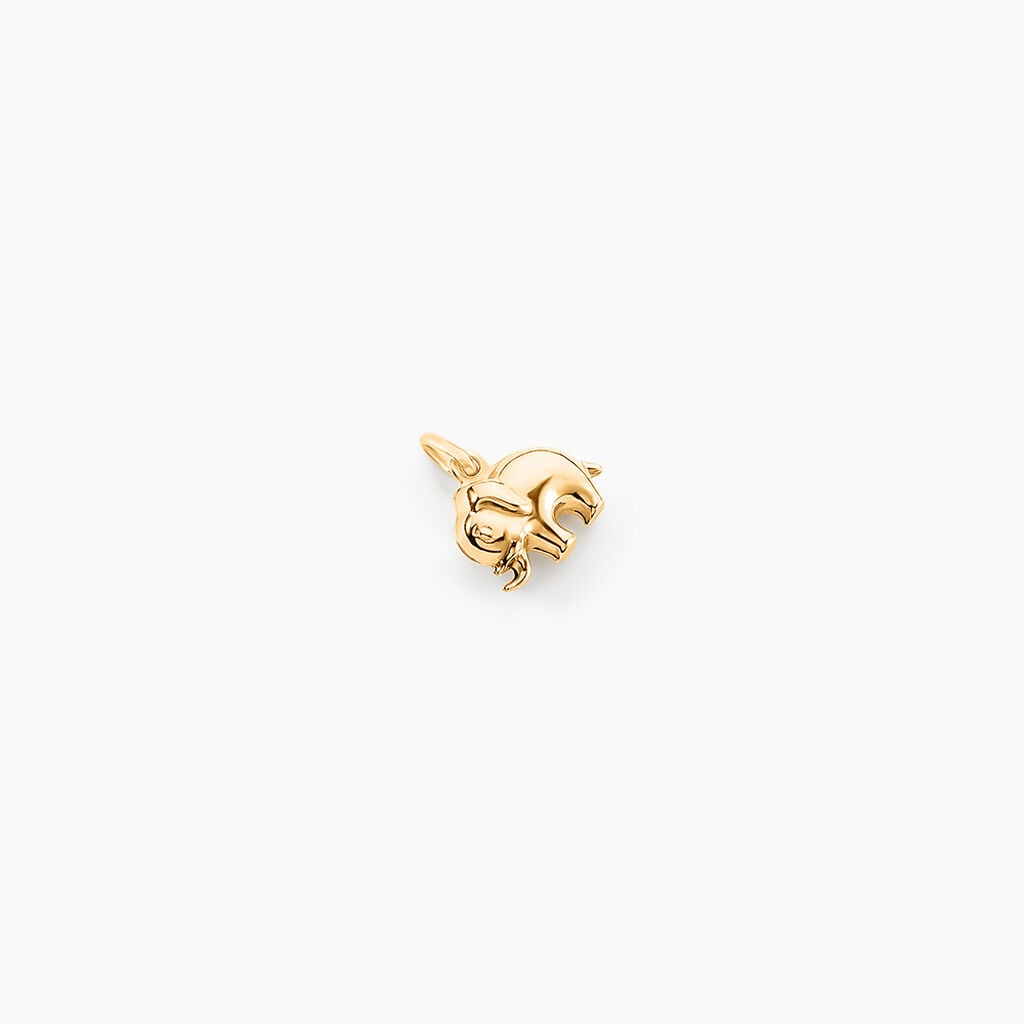 Pendentif Gernot Elephant Or Jaune - Anniversaire Famille | Histoire d&rsquo;Or
