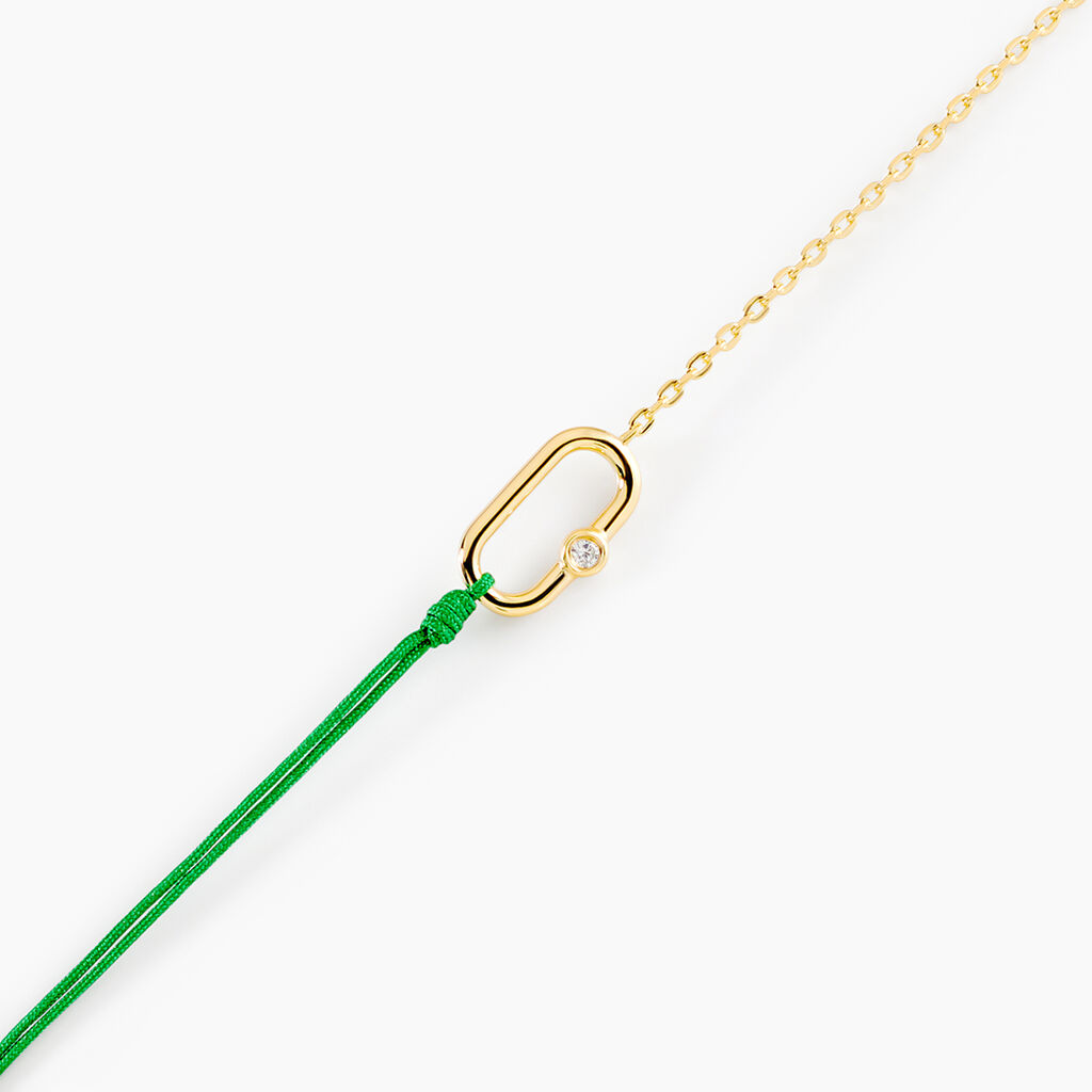 Bracelet Infini Pop Argent Jaune Oxyde De Zirconium - Bracelets Pierre Femme | Histoire d&rsquo;Or
