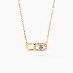 Collier Deonne Or Jaune Am&eacute;thyste Oxyde De Zirconium - Colliers pierre Femme | Histoire d&rsquo;Or