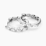 Cr&eacute;oles Servane Argent Blanc Oxyde De Zirconium - Cr&eacute;oles fantaisie Femme | Histoire d&rsquo;Or