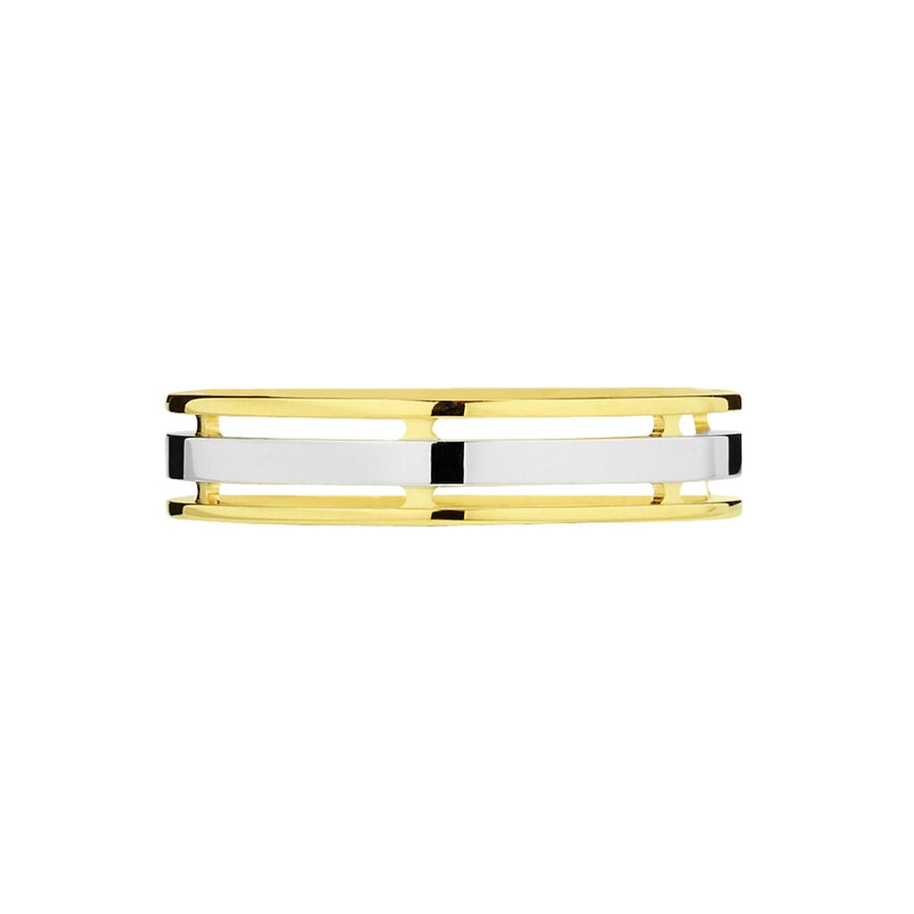 Alliance Laumer Ruban Or Bicolore - Alliances Classiques Unisex | Histoire d&rsquo;Or