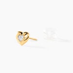 Boucles D'Oreilles Puces Elsdon Or Jaune Diamant - Boucles d'oreilles pierres pr&eacute;cieuses Femme | Histoire d&rsquo;Or