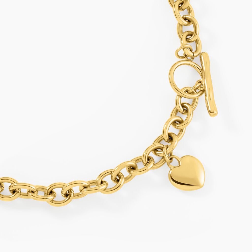 Collier Bixenta Acier Jaune - Colliers fantaisie Femme | Histoire d&rsquo;Or