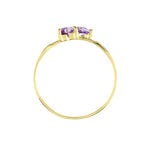 Bague Myrtie Or Jaune Amethyste Violet Oxyde De Zirconium - Bagues pierres fines Femme | Histoire d&rsquo;Or