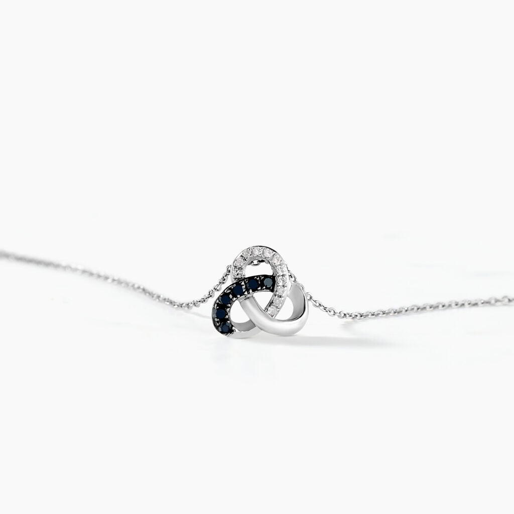 Collier Constellation Or Blanc Diamant - Bijoux Pierres Pr&eacute;cieuses Femme | Histoire d&rsquo;Or