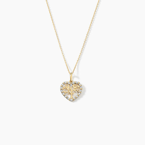 Collier Or Jaune Norissa Diamants - Bijoux Pierres Pr&eacute;cieuses Femme | Histoire d&rsquo;Or
