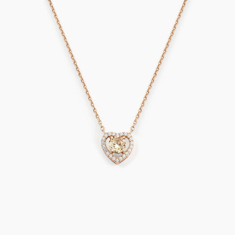 Collier Suzon Argent Rose Oxyde De Zirconium - Colliers fantaisie Femme | Histoire d&rsquo;Or