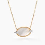 Collier Tahina Or Jaune Nacre Diamant - Bijoux avec pierres Femme | Histoire d&rsquo;Or