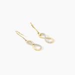 Boucles D'oreilles Pendantes Infino Or Jaune Diamant - Boucles d'oreilles pierres pr&eacute;cieuses Femme | Histoire d&rsquo;Or