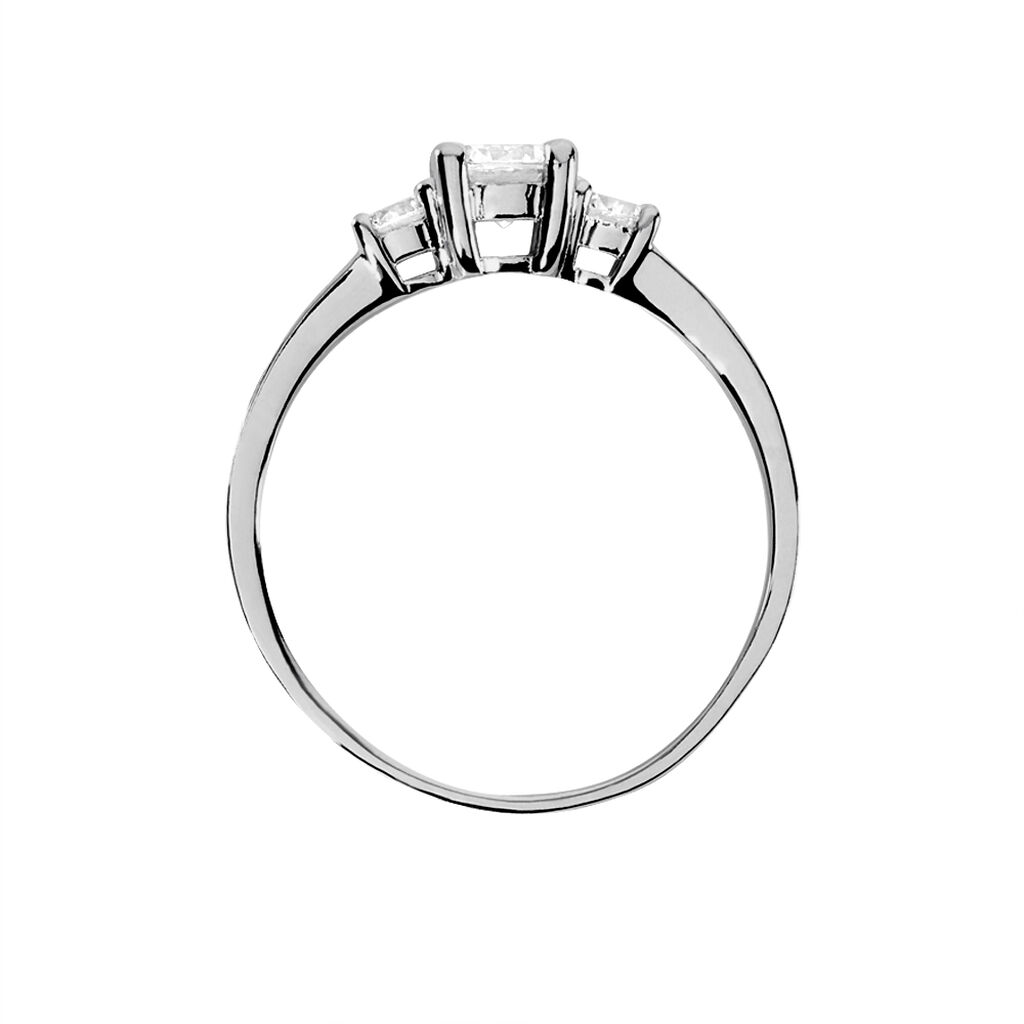 Bague Marie-angelina Argent Blanc Oxyde De Zirconium - Bagues avec pierre Femme | Histoire d&rsquo;Or